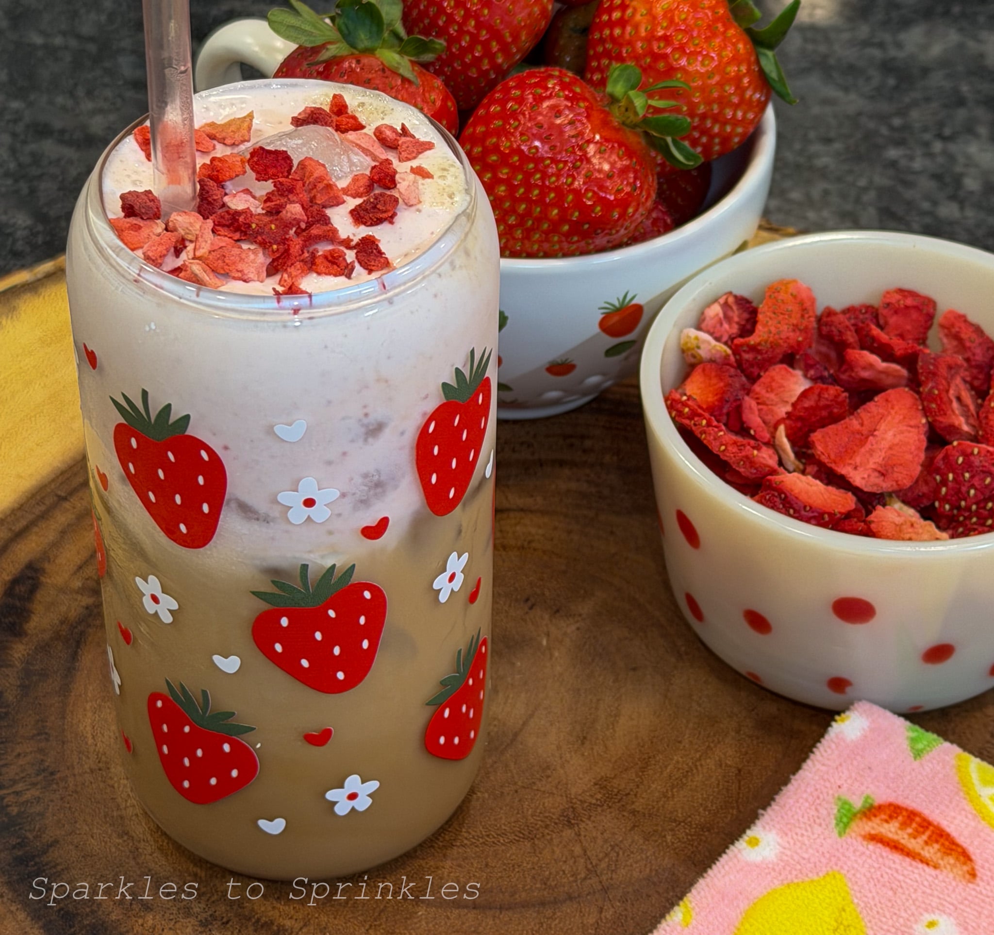 trader joes strawberry latte