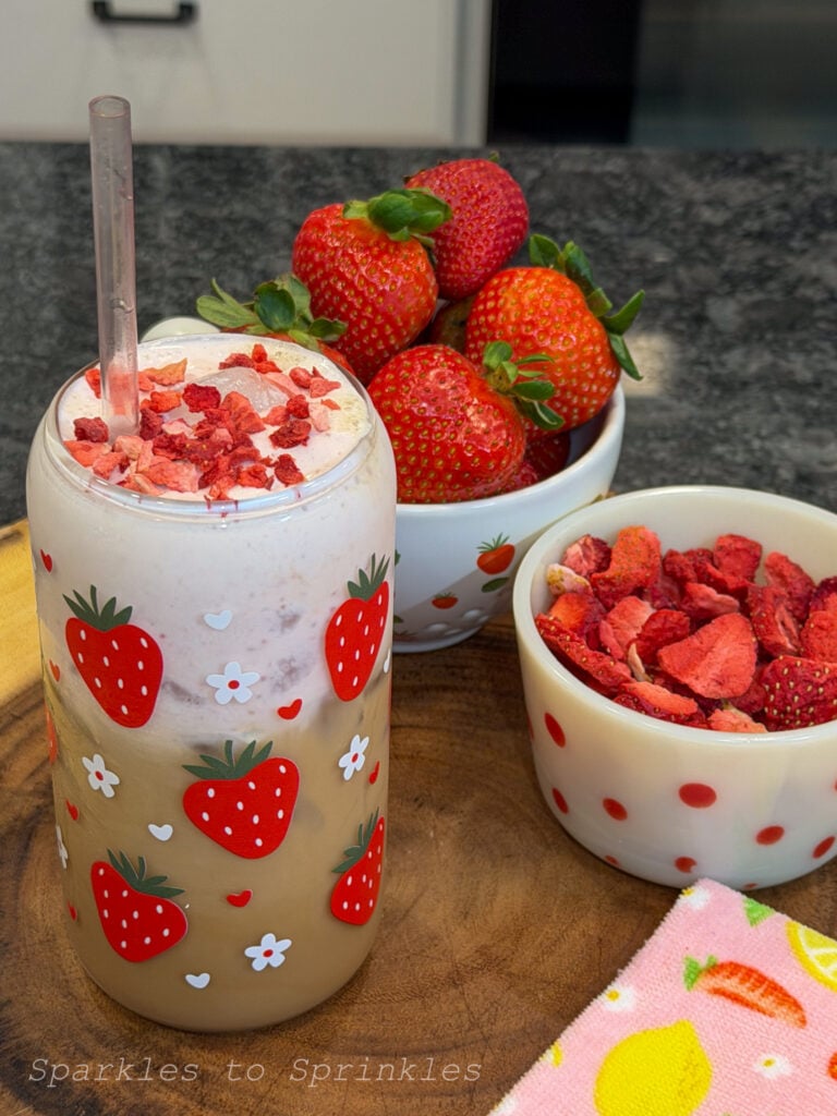 trader joes strawberry latte