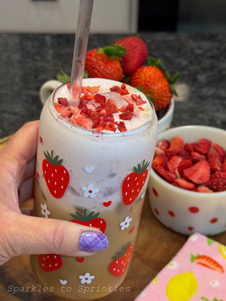 trader joes starwberry latte