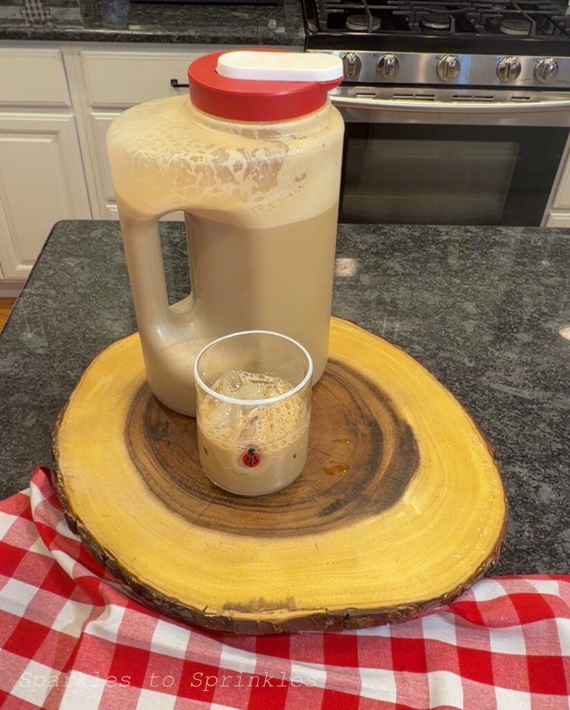 big batch homemade iced coffee