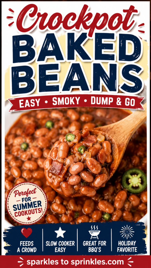 crockpot baked beans pin