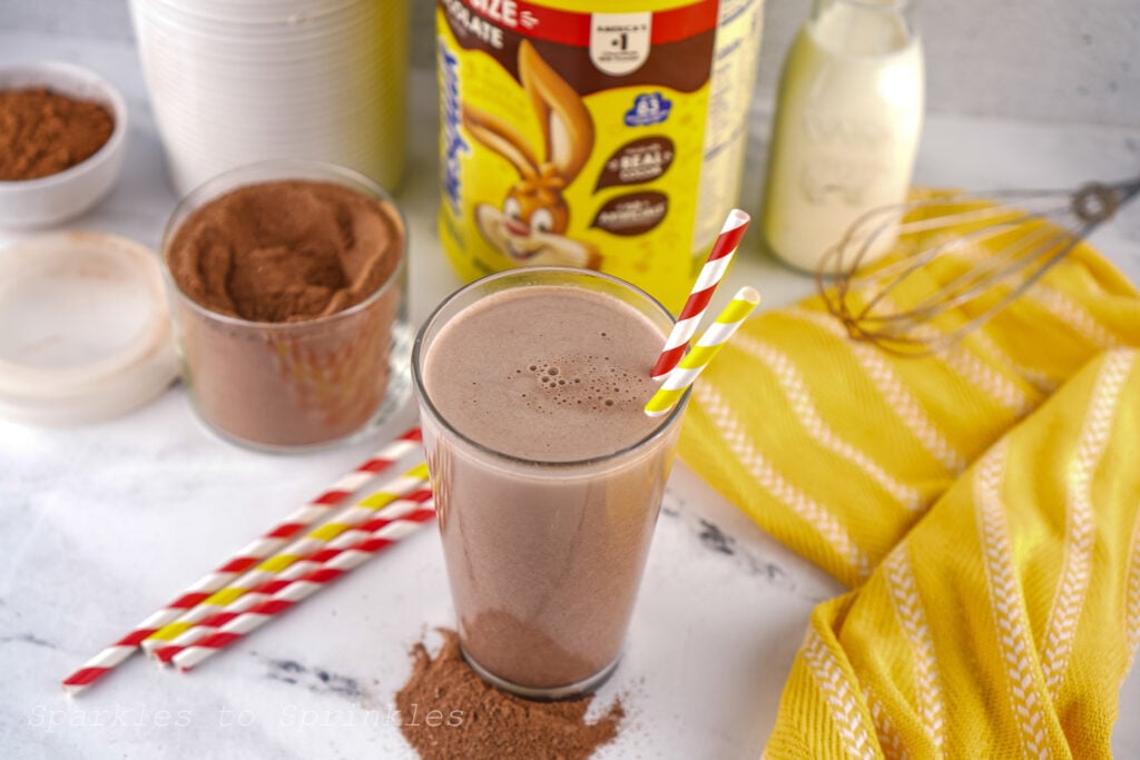 homemade chocolate nesquick mix