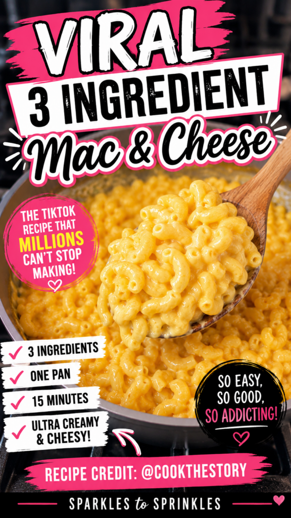 viral 3 ingedient mac & cheese pin