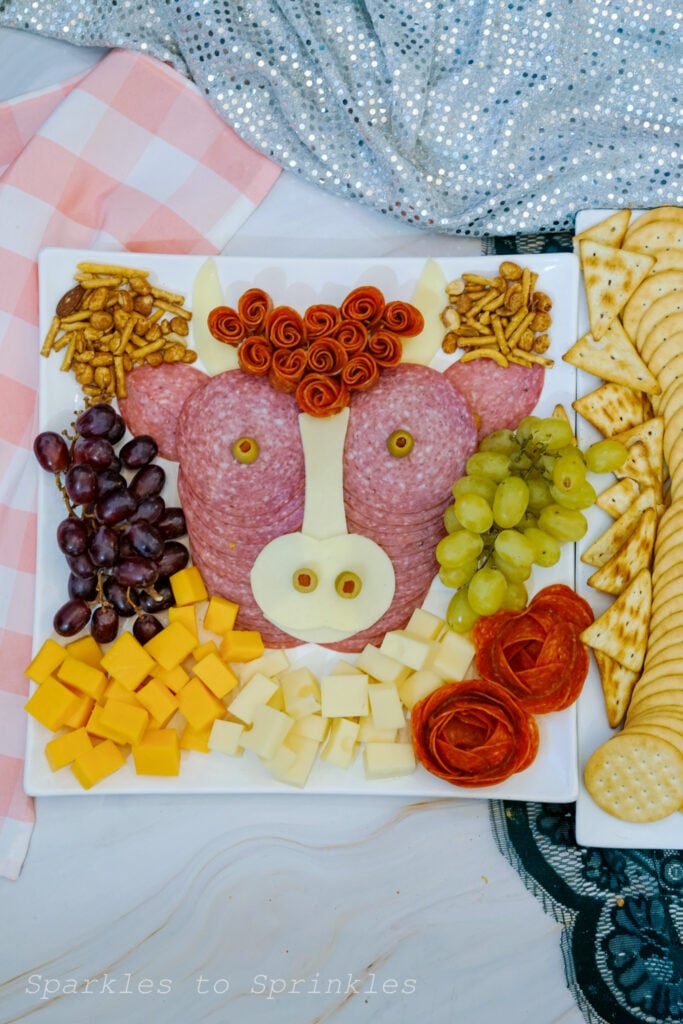 Highland Cow Charcuterie Board 11