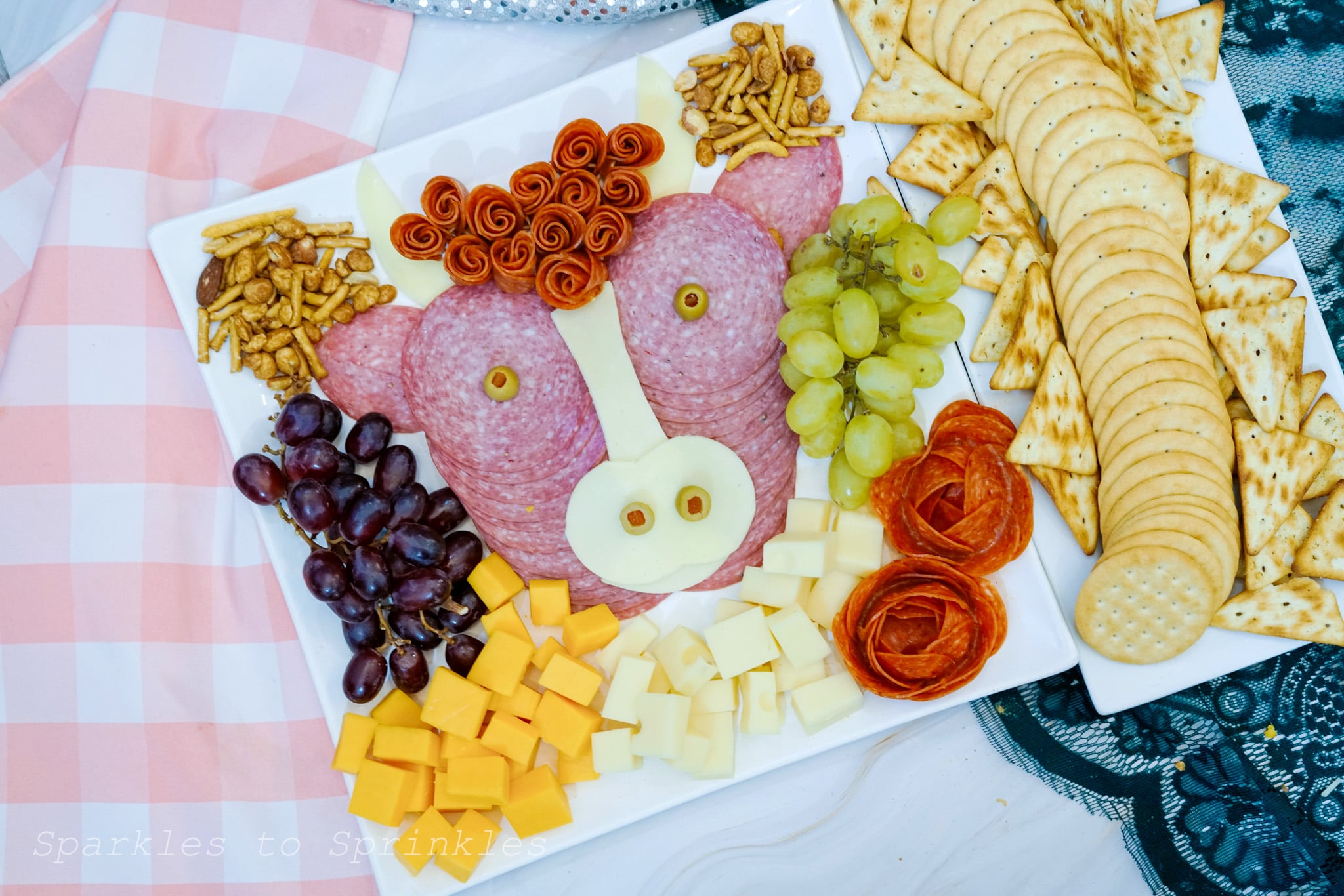 Highland Cow Charcuterie Board
