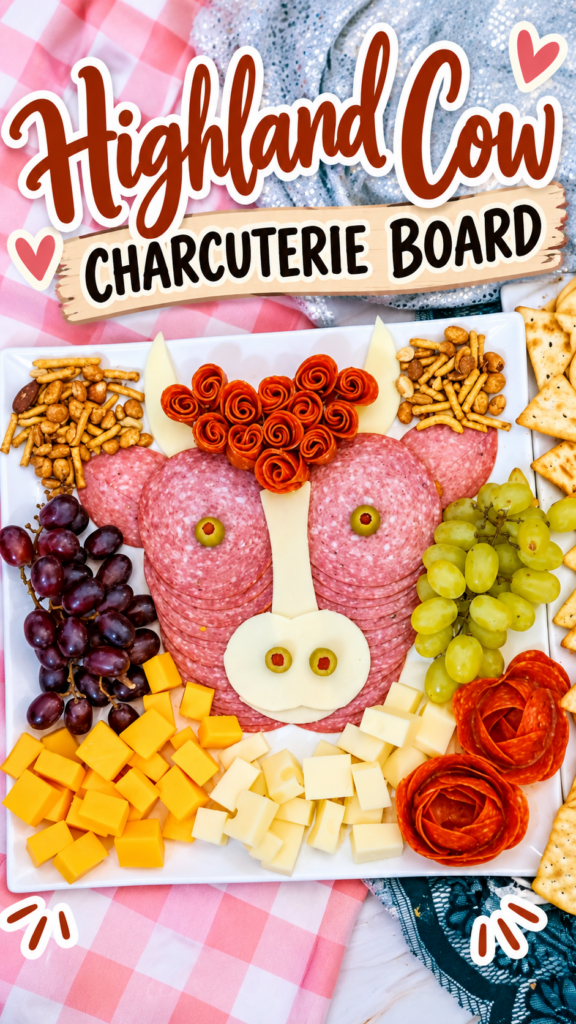 highland cow charcuterie board pin
